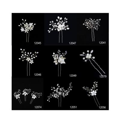 China Fashion Meiduo Rhinestone Wedding Accessories Crystal Jewelry And Hair Clips For Women Bridal U-pins for sale