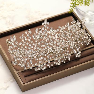 China For Girl Meiduo Crystal Rhinestones Wedding Headband Hair elegant with combs adorns bridal accessories for sale