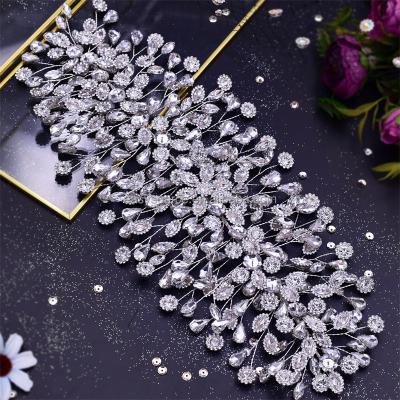 China Fashion Meiduo Headpiece Hair Accessories ab Shiny Rhinestones Wedding Bridal Hairbands Jewelry Headband for sale