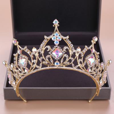 China Meiduo Wholesale Crystal Tiara Head Crown Bridal Bride Hair Accessories To Wedding Queen Beauty Royal Crowns Hair Accessories Tiaras for sale