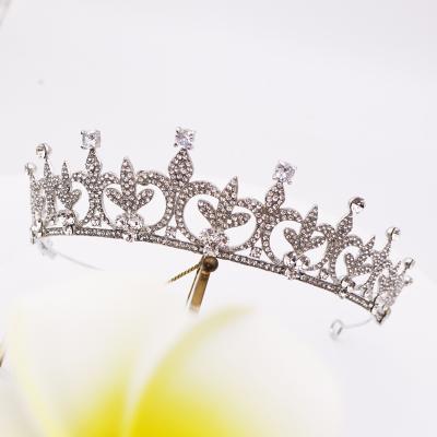 China Bridal Head Wedding Tiara High Quality Crystal Crown Rhinestone Crowns For Women Bride Hair Accessories Tiara Meiduo Jewelry for sale