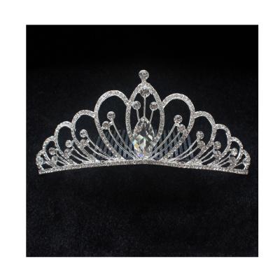 China Fashion Tiaras Bridal Wedding Hair Accessories Bride Tiara Hair Accessories tie princess crown Party Headdress Bride rhinestone for sale