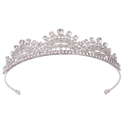 China Fashion Zinc Alloy Crystal Crown For Women Accessories Bridal +Rhinestone Meiduo Wedding Hair Jewelry Tiaras And Crowns for sale