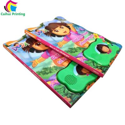 China paper & Cardboard Think Kids Cardboard Story Book Durable Printing With Sound Box for sale