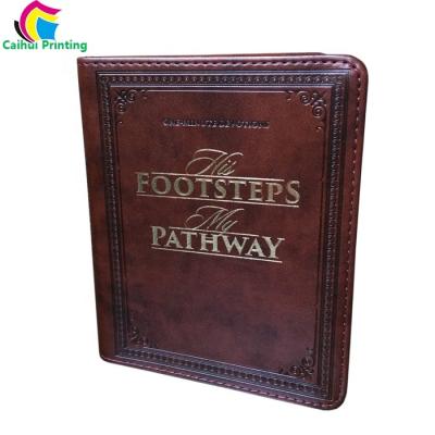 China paper & Custom Golden Leather Cardboard Gilt Edges Cover Book Printing for sale