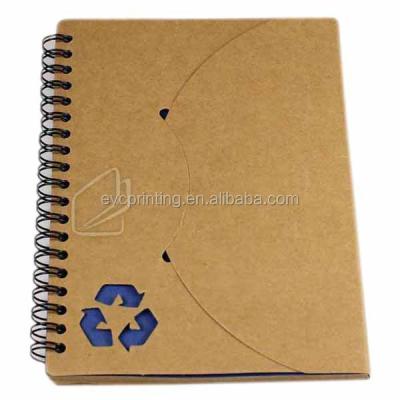 China Printed Recycle Kraft Paper Notebook for sale