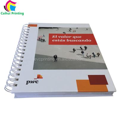 China paper & A5 Cardboard Wire O Ring Hardcover Notebook Printing for sale