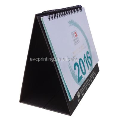 China Custom Table Calendar Triangle Desk Calendar Printing for sale