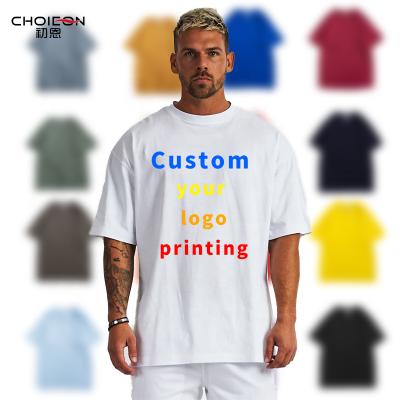 China Custom High Quality Blank Cotton Anti-Wrinkle Street T-shirts 180/200/220 Gram Fashion Plain Blank Mens 100% T-shirts Plus Size Tees for sale