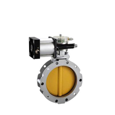 China General China Factory Supply High Efficient Pneumatic Aluminum Butterfly Valve For Cement Powder Use for sale