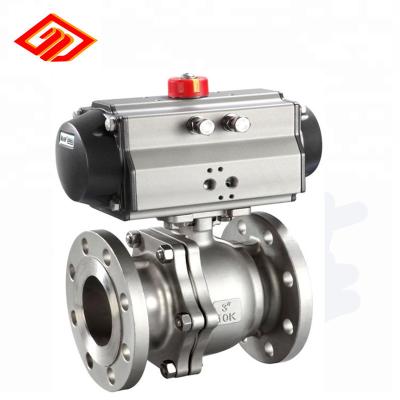 China General A216 WCB Pneumatic Carbon Steel Flanged Ball Valve for sale