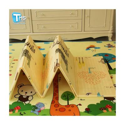 China Eco-Friendly Wholesale Foldable XPE Baby Play Mat Children Crawling Mat for sale