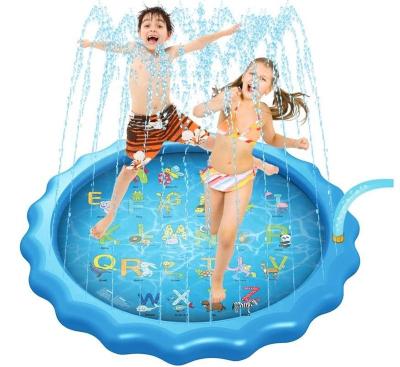 China Wholesale Inflatable and Easy to Use Educational Kids Splash Water Play Mat Infants Inflatable Water Spray for sale