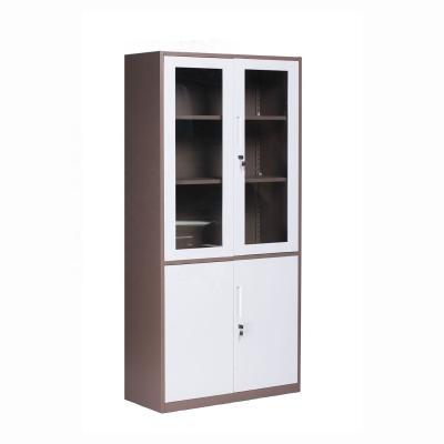 China (Other) YUANJU Adjustable GLASS Filing Cabinet with Lock Office Furniture Storage File Cabinet for sale