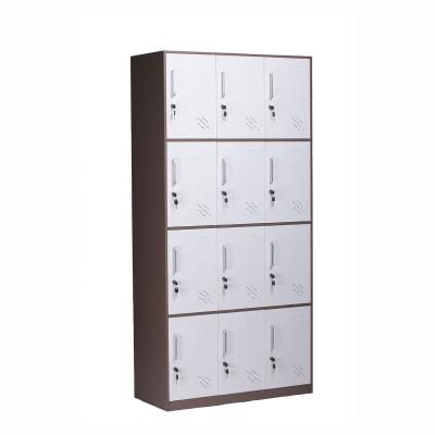 China Modern steel locker (the other) by YUANJU adjustable office 12 door with lock storage cabinet steel cabient for sale