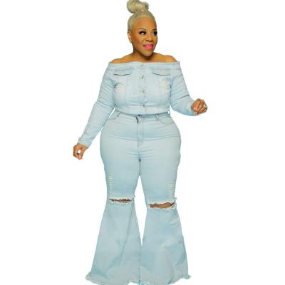 China Viable Pantalones Jean Bell Bottoms Plus Size Super Fly Jeans for sale