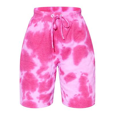 China Anti-Wrinkle Prettylittlething Women Tie Dye Beach Casual Bermuda Shorts for sale