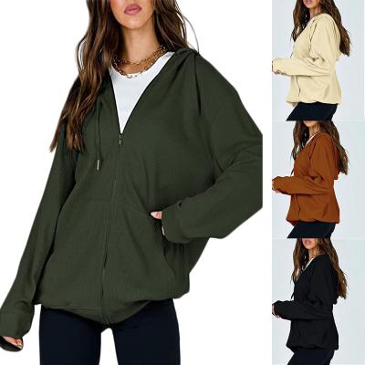 China Winter anti-pilling unisex hoodies women full zip custom logo hoodie for sale