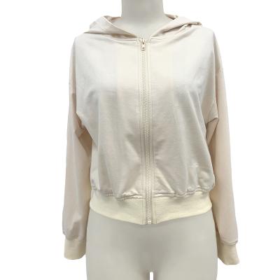 China Anti-pilling Basics Zip White Basic Sweatshirt Cotton Hoodie for sale