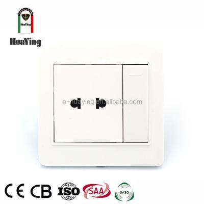 China ABS/PC 2 Pin Plastic Wall Socket 13a Ellipse Wall Switch With Recessed Wall Outlet Electrical Home for sale