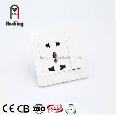 China ABS/PC Plastic 5 Pin Switch Socket Wall Outlet Plate for sale