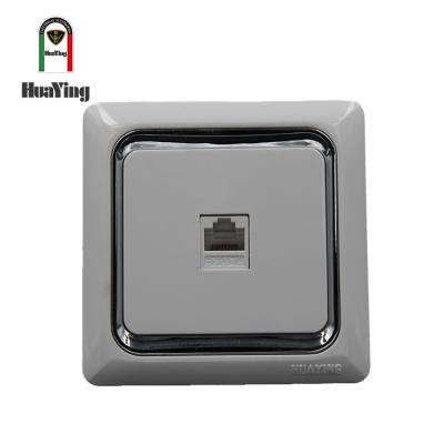 China European standard 68*68 size rj11 outlet 1 band home telephone socket for sale