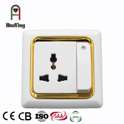 China ABS/PC Plastic Nylon Copper 1 Gang 1 Way Saudi Arabia Switch And Multifunction In Various Uses Plug for sale