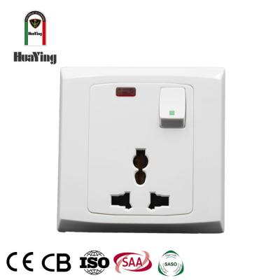 China 1 Strip Home Single Appliance Power Appliance Plastic Copper White Electrical Outlet Receptacle for sale