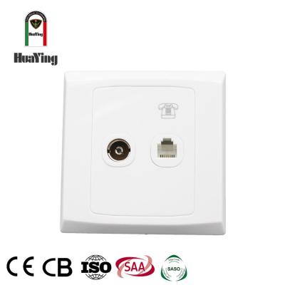 China Home CE SAA CCC Standard Hotel White Plastic TV With Telephone Receptacle Plug for sale