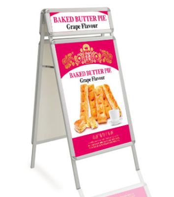 China Double-Sided Aluminum Poster Stand With Riggle for sale