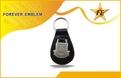 China Echt, Pu, pvc-Leer Promotiekeychains met het Embleem van het Douanemetaal Te koop