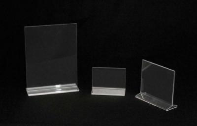 China acrylic sign holder with brochure pocket for sale