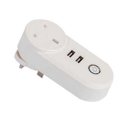 China 2021 High Quality Voice Control 2021 Smart Home Plug UK Usb Voice Control Home Amazon Smart Wifi Smart Socket for sale