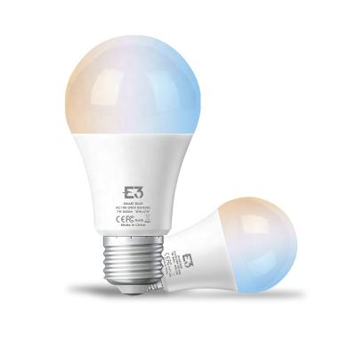 China 7W Adjustable Smart Cordless E26 E27 B22 Smart Life App CCT Dimmable Led Light Bulb With Compatible Amazon Alexa Google Home 60*118mm for sale