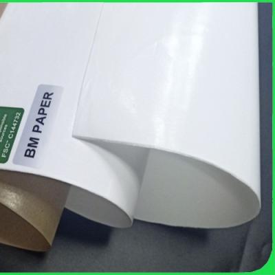 China Thickness 50gsm Food PE Coated Paper Natural Color Direct Contact for sale