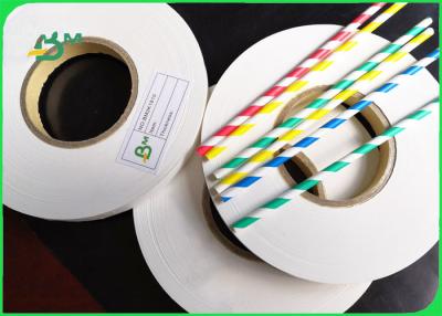 China 28GSM 27mm x 5000m Straw Wrapping Paper Roll For Party Food Grade for sale