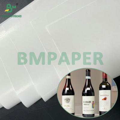 China High Wet Strength White Paper 75gsm 80gsm For Red Wine Labels for sale