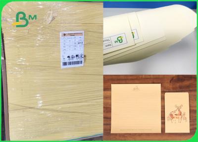 China cor macia de 60gsm 70gsm boa escrevendo a desempenho o papel de creme para o caderno à venda