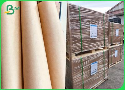 China Papel extensible del trazador de líneas de Brown Kraft de la Virgen del 100% para la fabricación de los bolsos del cemento en venta