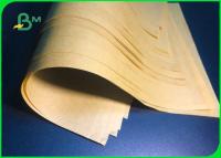 China 40gsm - 60gsm Yellow Color Kraft Paper Virgin Wood Pulp For Packing Food for sale