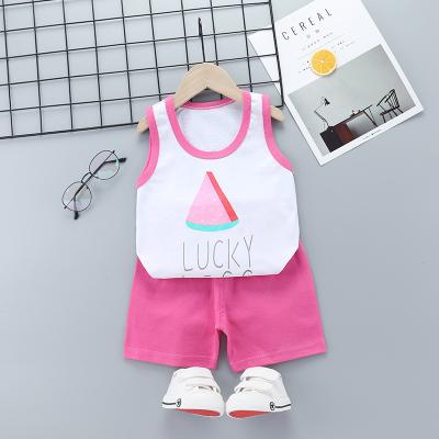 China To Keep Warm Baby Clothes Sets Vest Sweater Summer Cotton New Vest Shorts Boys And Girls Sets Children's Sleeveless Clothing for sale