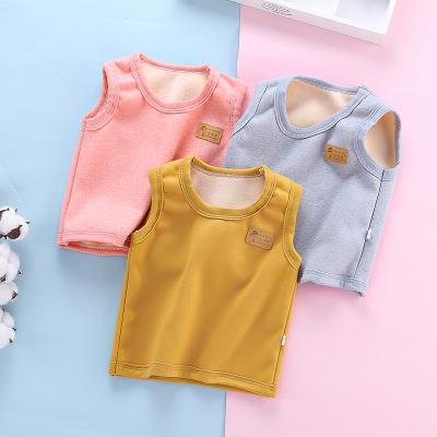 China Baby windproof and shearing children's vest boys and girls winter vest warm sweaters thickened sleeveless clothes for sale