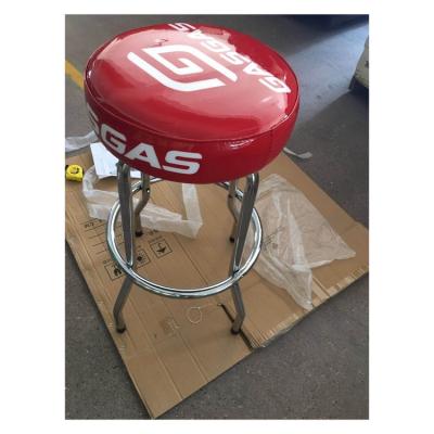 China Modern Hot Selling Good Quality Logo Printed Customizable Steel Tube With Chrome Plated Modern Bar Stool for sale