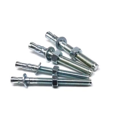 China Galvanized M10 building construction anchor bolts carbon steel wedge bolt anchor m12 expansion bolts galvanized for sale