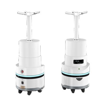 China Hospital Leeno Indoor Automous Mobile Multipoint Spray Disinfection Robot For Hospital for sale