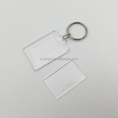 China Gift Plastic Photo Transparent Acrylic Key Chain For Promotional for sale