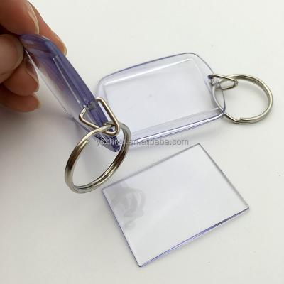 China Custom Clear Gift 4*5cm Photo Keychains Acrylic Wholesale for sale