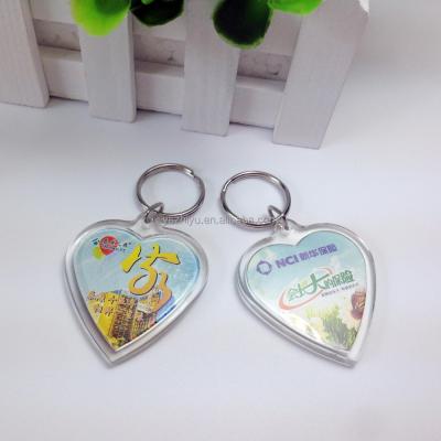 China Custom Gift Insert Promotional Acrylic Logo Plastic Transparent Main Holder for sale