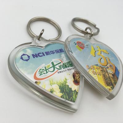 China Custom Clear Custom Gift Logo Photo Key Chain Logo Keychain for sale