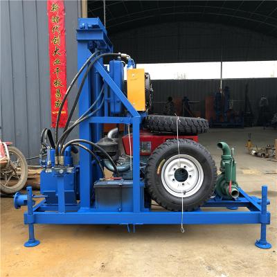 China Farms Portable Diesel Hydraulic Water Well Drilling Rig Depth 80m Made In China for sale